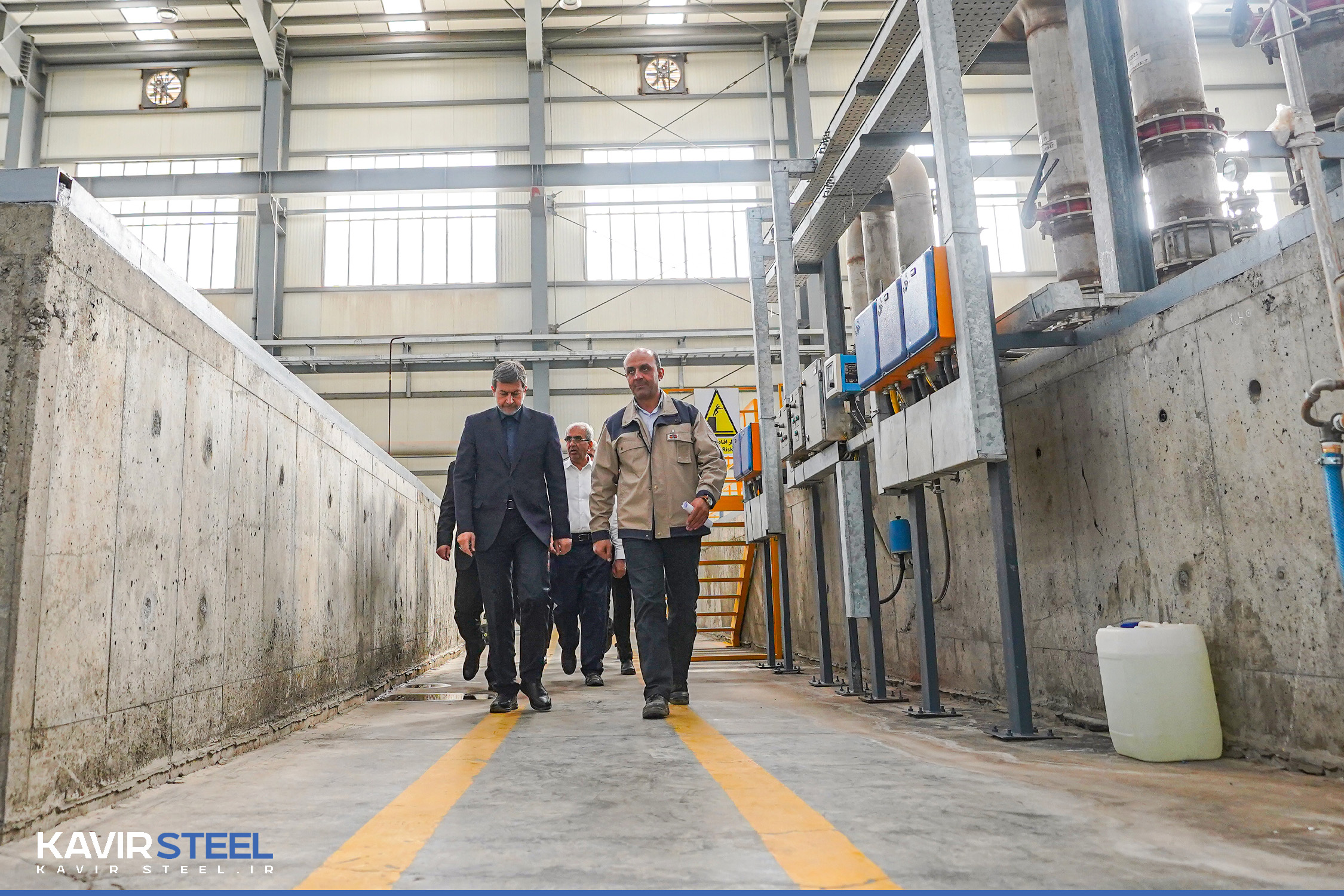 بازدید استاندار اصفهان از کارخانه فرآوری آب فولاد کویر
