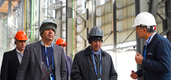 بازدید هیئت مدیره فولاد کویر از پروژه های توسعه