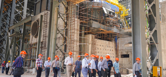 بازدید جمعی از سهامداران از روند پیشرفت پروژه‌های توسعه فولاد کویر