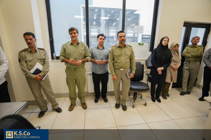 بازدید مدیران ارشد محیط زیست قم، سمنان و اصفهان از مجتمع فولاد کویر