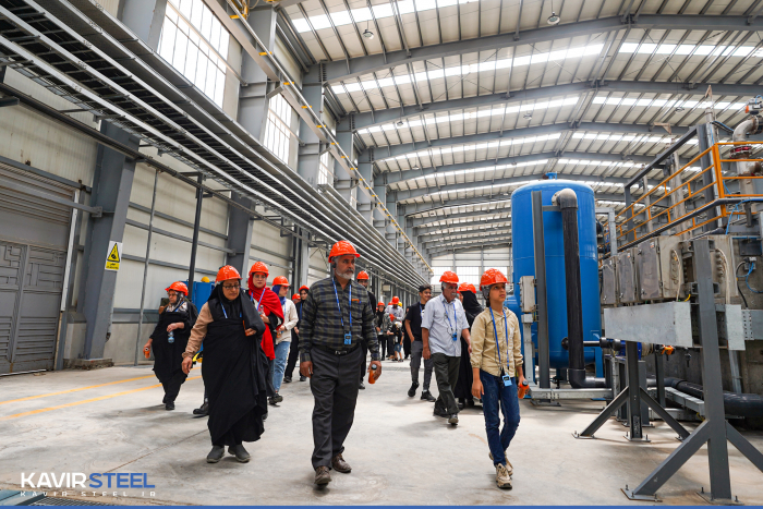 چهلمین برنامه بازدید خانواده کارکنان از مجتمع فولاد کویر