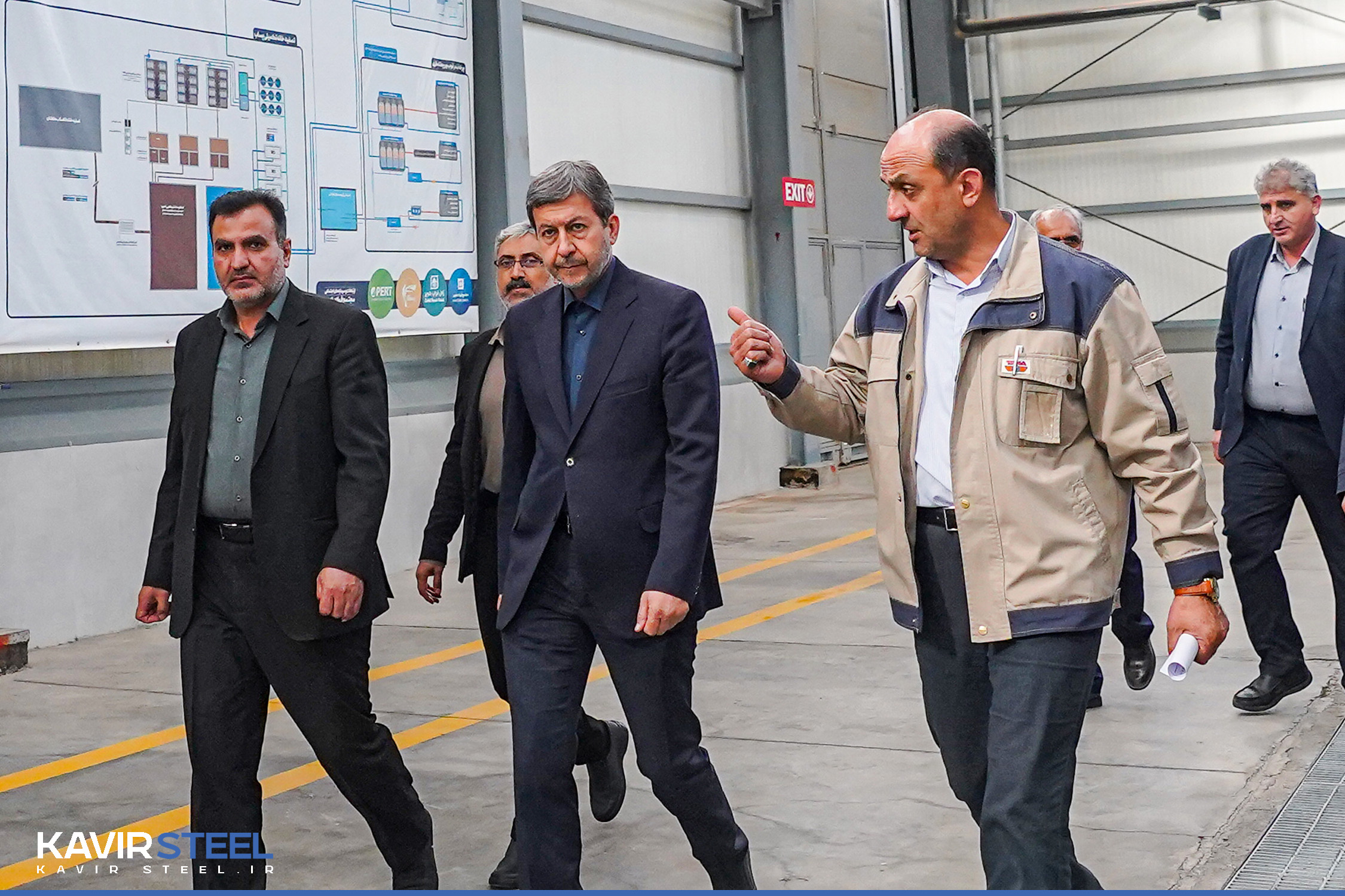 بازدید استاندار اصفهان از کارخانه فرآوری آب فولاد کویر