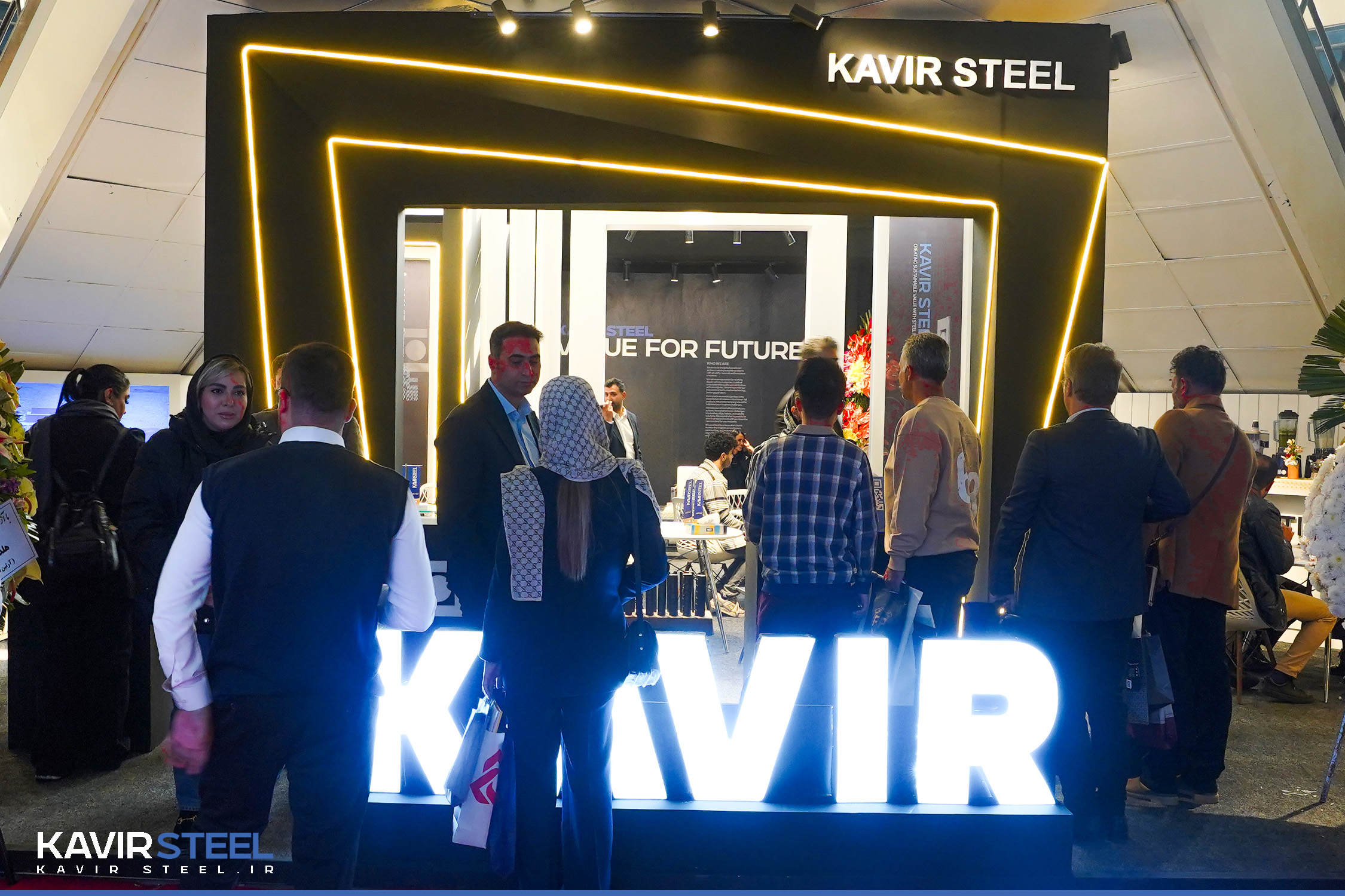 غرفه فولاد کویر در دومین روز از بیست و دومین نمایشگاه متافو تهران