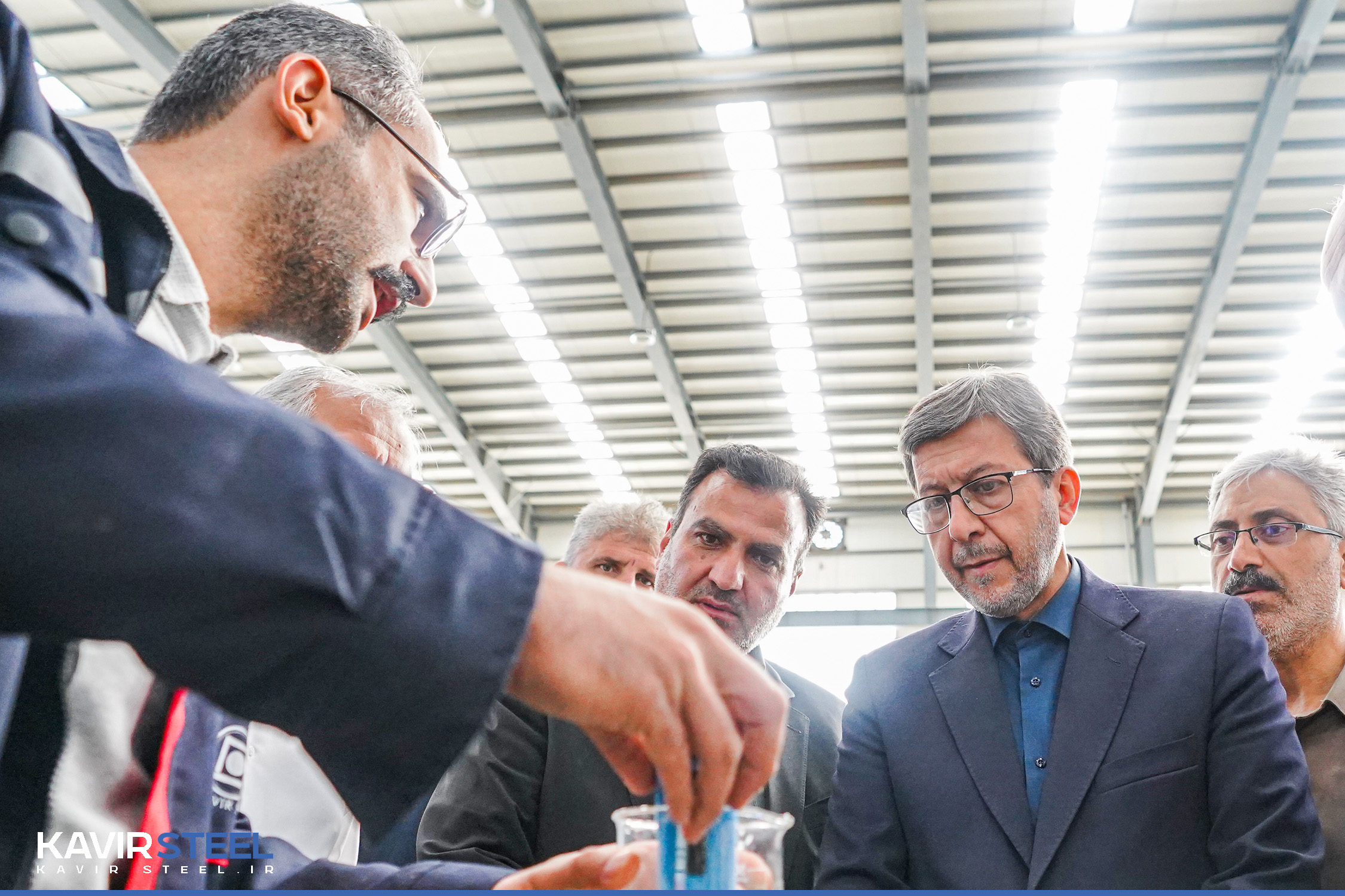 بازدید استاندار اصفهان از کارخانه فرآوری آب فولاد کویر