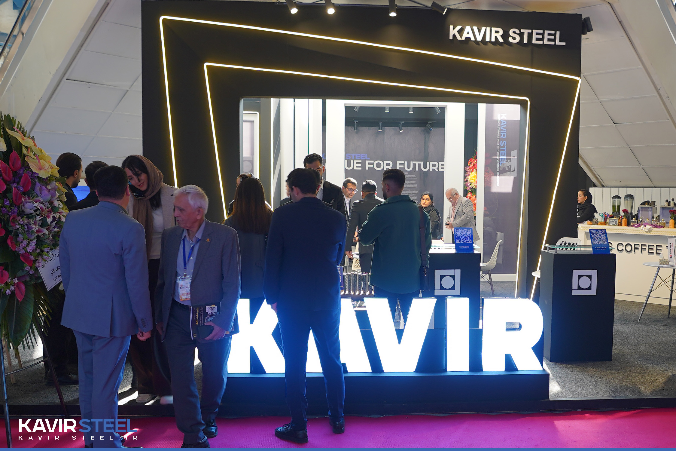 غرفه فولاد کویر در سومین روز از بیست و دومین نمایشگاه متافو تهران