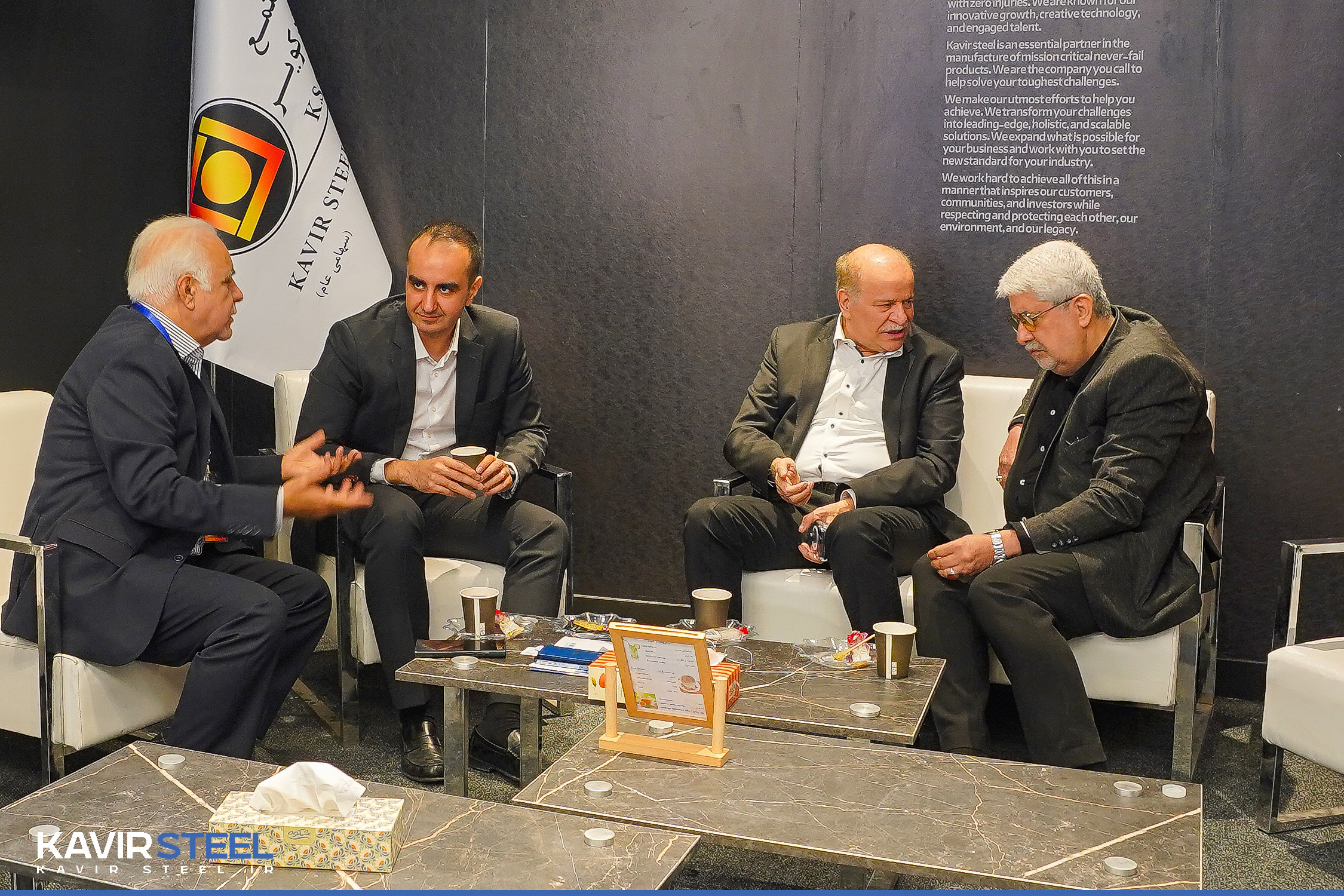 غرفه فولاد کویر در دومین روز از بیست و دومین نمایشگاه متافو تهران