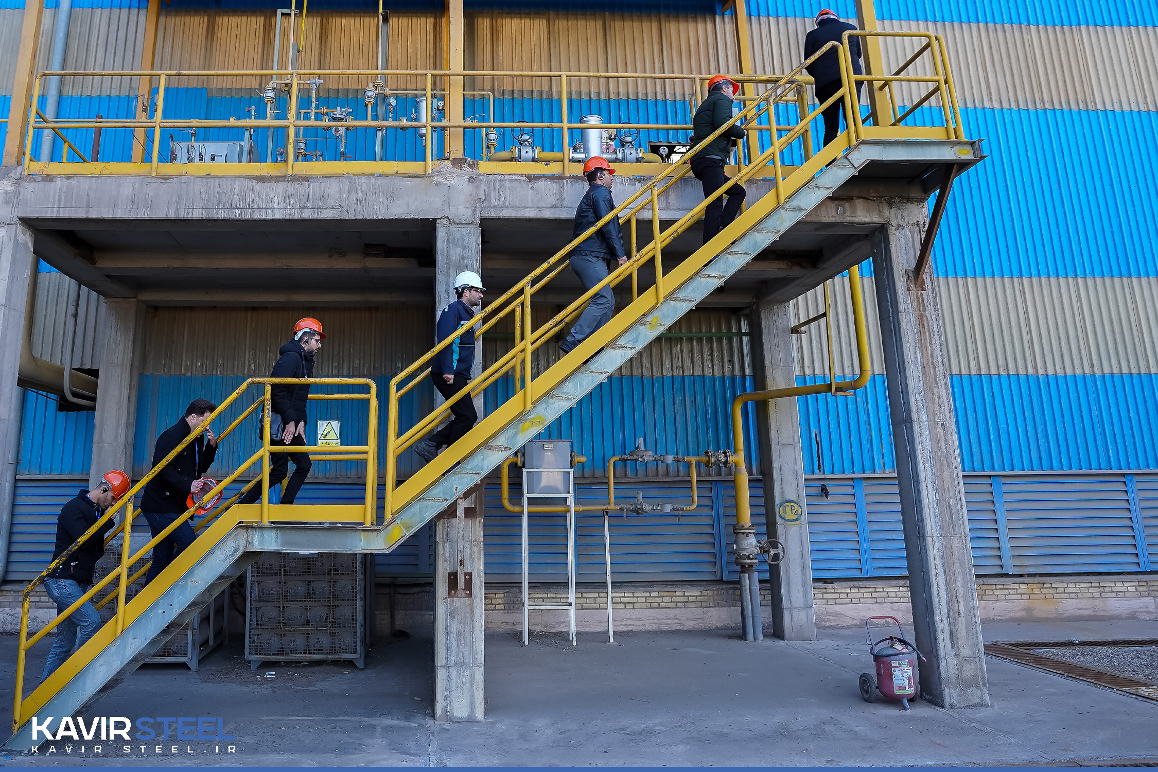 بازدید جمعی از مدیران ارشد مجتمع فولاد روهینا جنوب از فولاد کویر