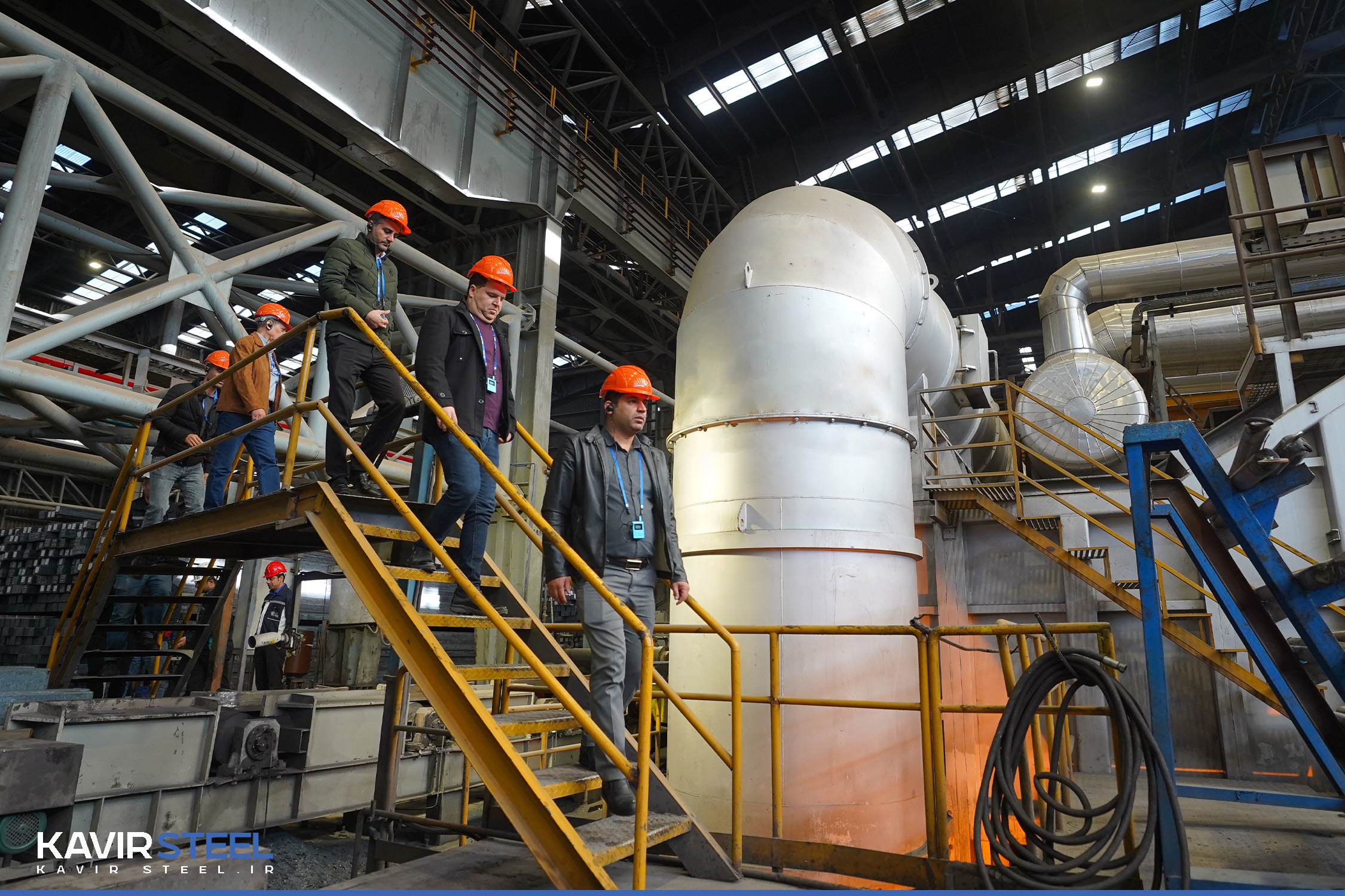 بازدید جمعی از مدیران ارشد مجتمع فولاد روهینا جنوب از فولاد کویر