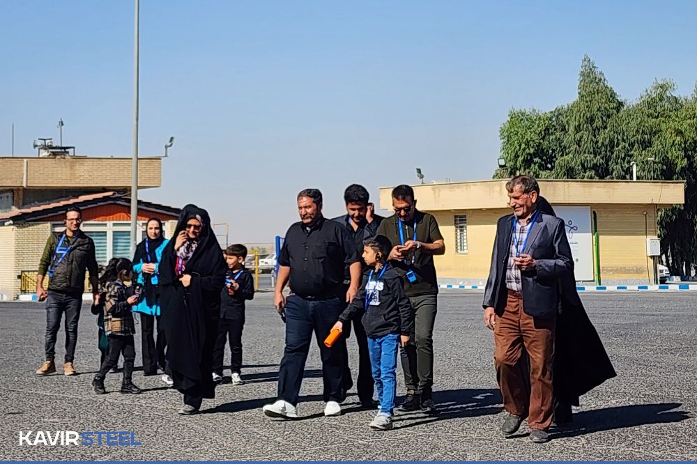 چهل و هشتمین برنامه بازدید خانواده کارکنان از مجتمع فولاد کویر