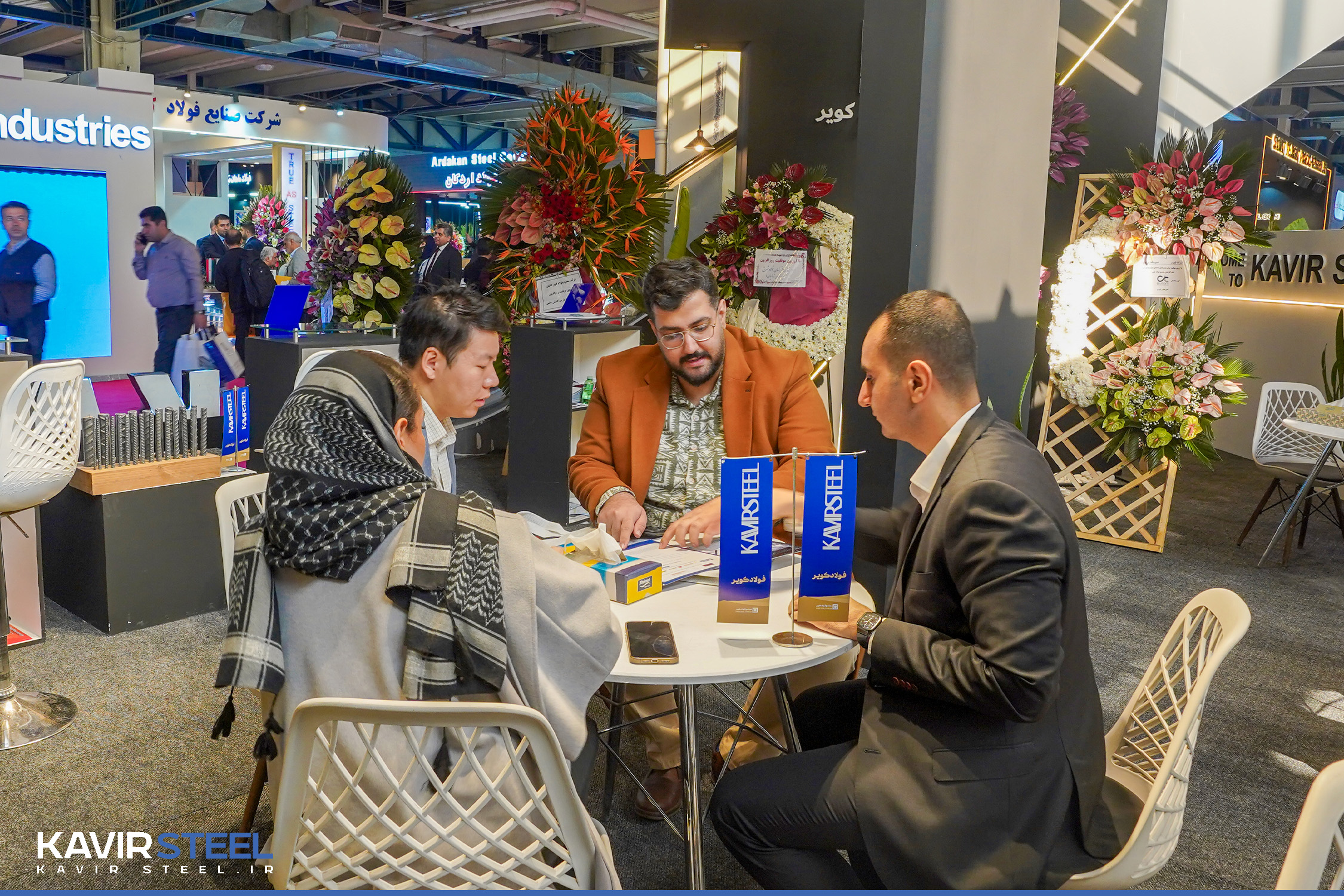 غرفه فولاد کویر در دومین روز از بیست و دومین نمایشگاه متافو تهران